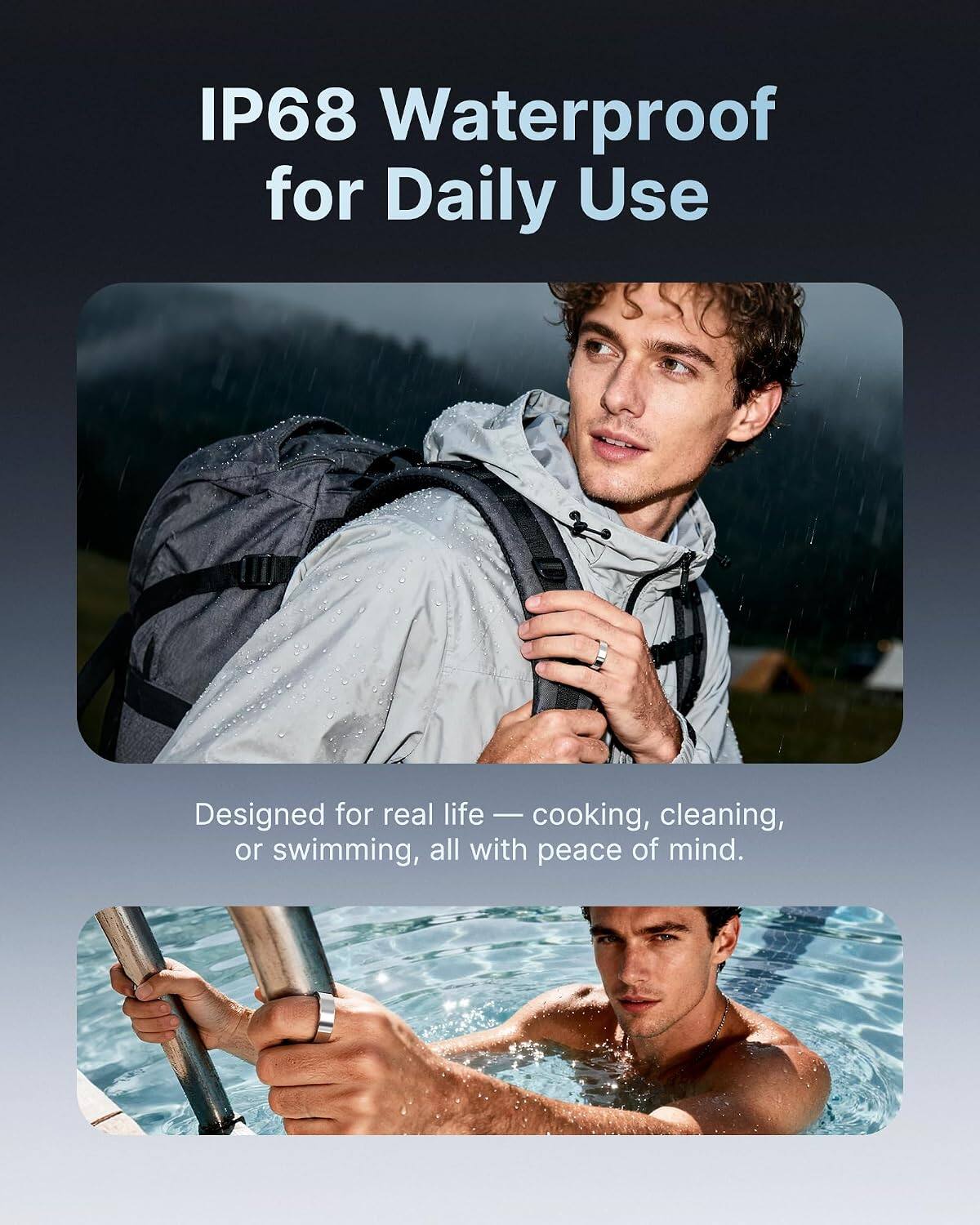 IP68 Waterproof for Daily Use  
Designed for real life — cooking, cleaning, or swimming, all with peace of mind.
