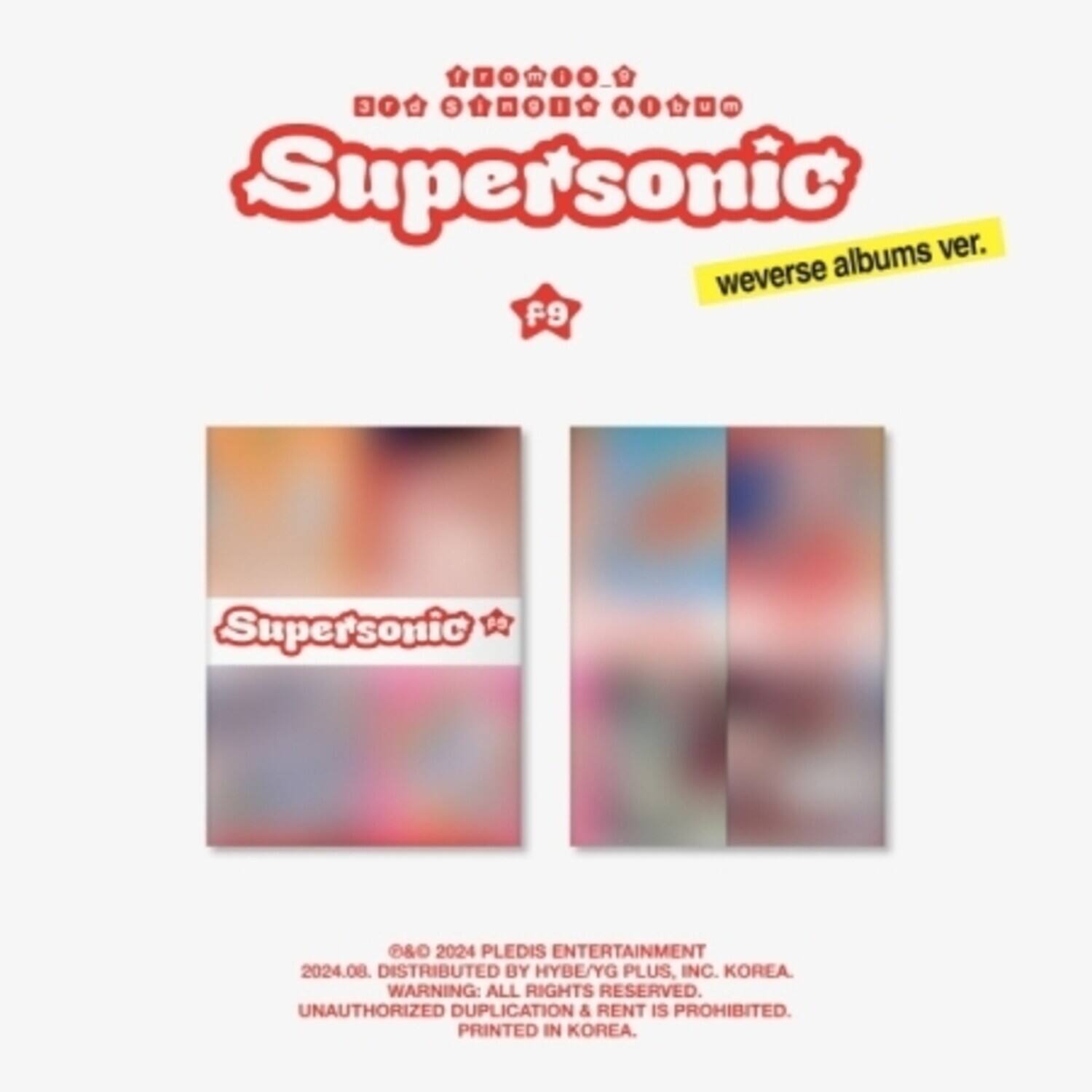 Fromis_9 - Supersonic - Weverse Albums Version - incl. Card Holder, 2 Photocards + QR Card   - DISCLESS DIGITAL [Digital Download] price history on PriceWatchPro