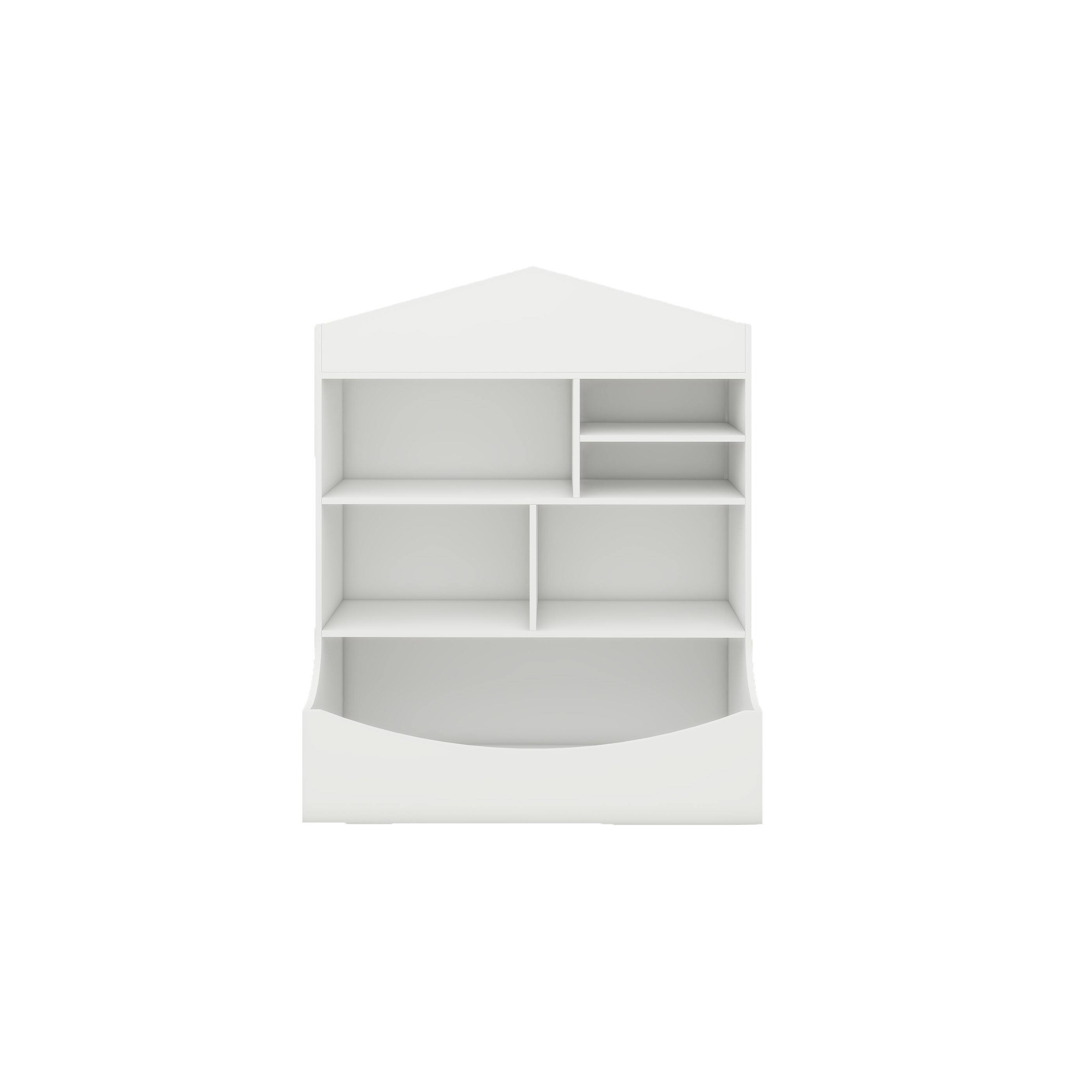 Alt View 2. Tiramisubest - Multi-Functional 7 Shelf Bookcase, Storage Display, Rack, Organizer, White - White.