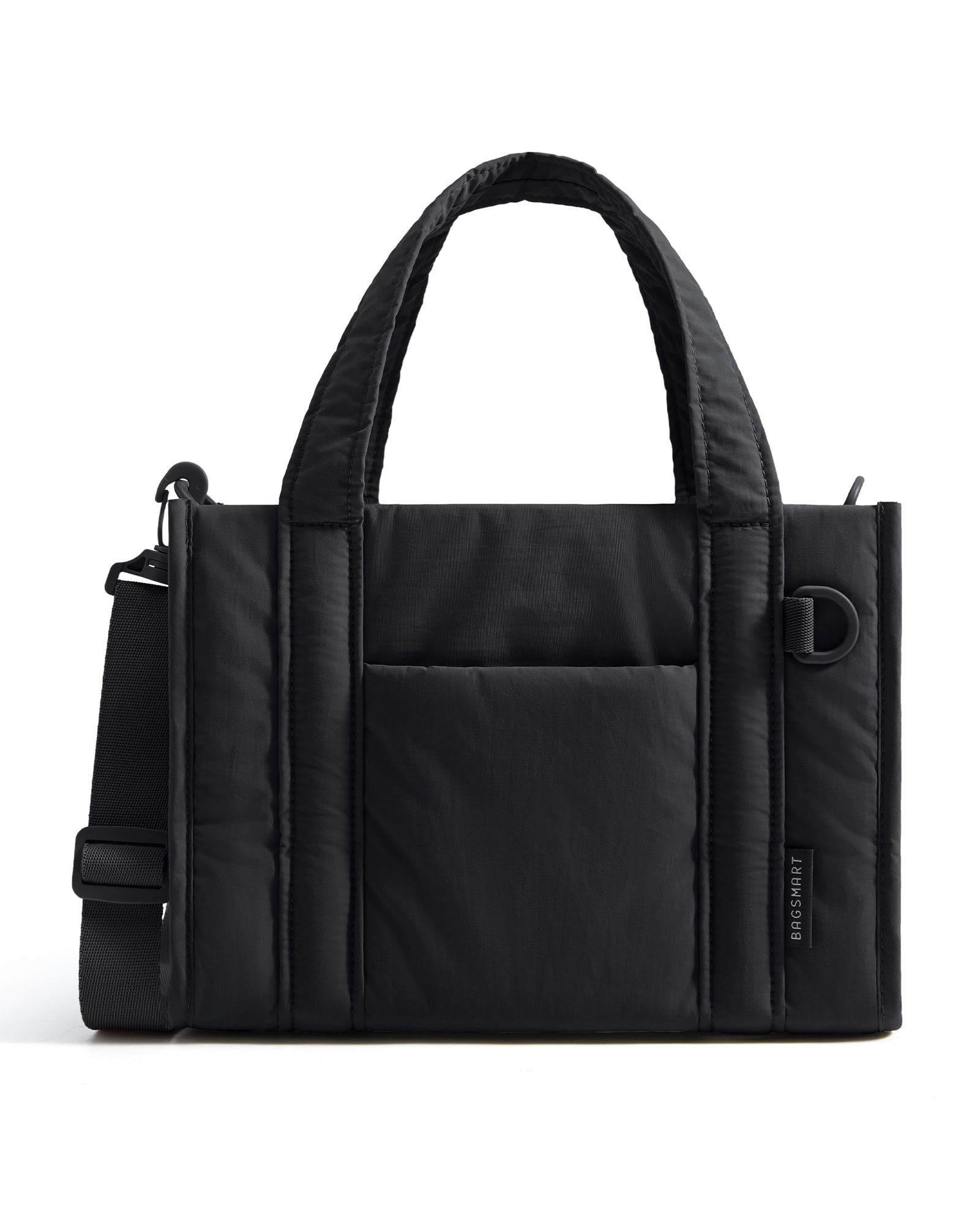 Bagsmart - Boxy Tote Bag for Women, Small Crossbody Work Bag with Inner Tumbler Pocket, Crush Bow Shoulder Bag for Travel College - Black price history on PriceWatchPro