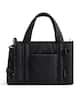 Front. Bagsmart - Boxy Tote Bag for Women, Small Crossbody Work Bag with Inner Tumbler Pocket, Crush Bow Shoulder Bag for Travel College - Black.