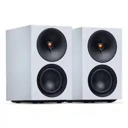 Cambridge Audio - L/R S Ultra Compact Wireless Active Stereo Speakers - Pair - White