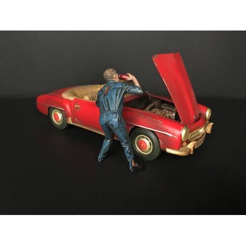 Alt View 2. American Diorama - Zombie Mechanic Figurine III for 1/18 Scale Models by American Diorama.
