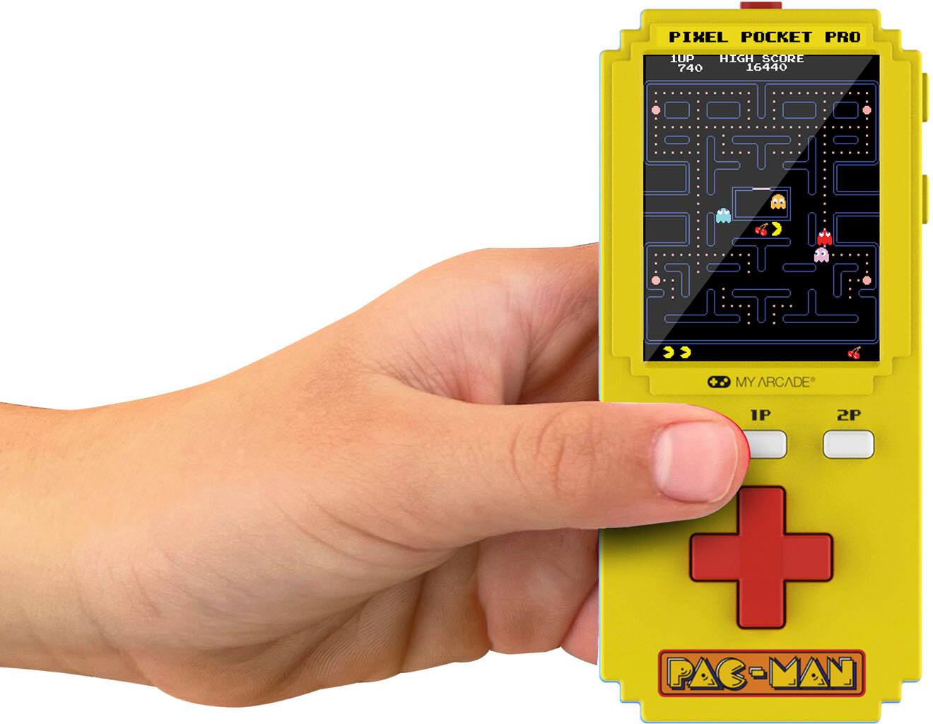 PIXEL POCKET PRO  
1UP HIGH SCORE 740 16440  

MY ARCADE IP 2P + PAC-MAN