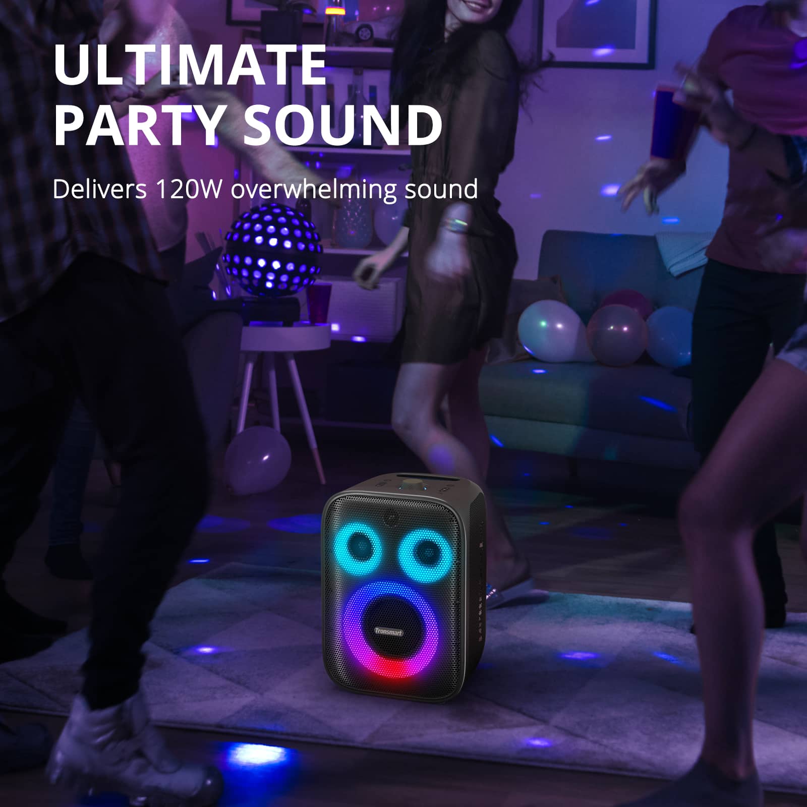 Ultimate Party Sound Delivers 120W Overwhelming Sound