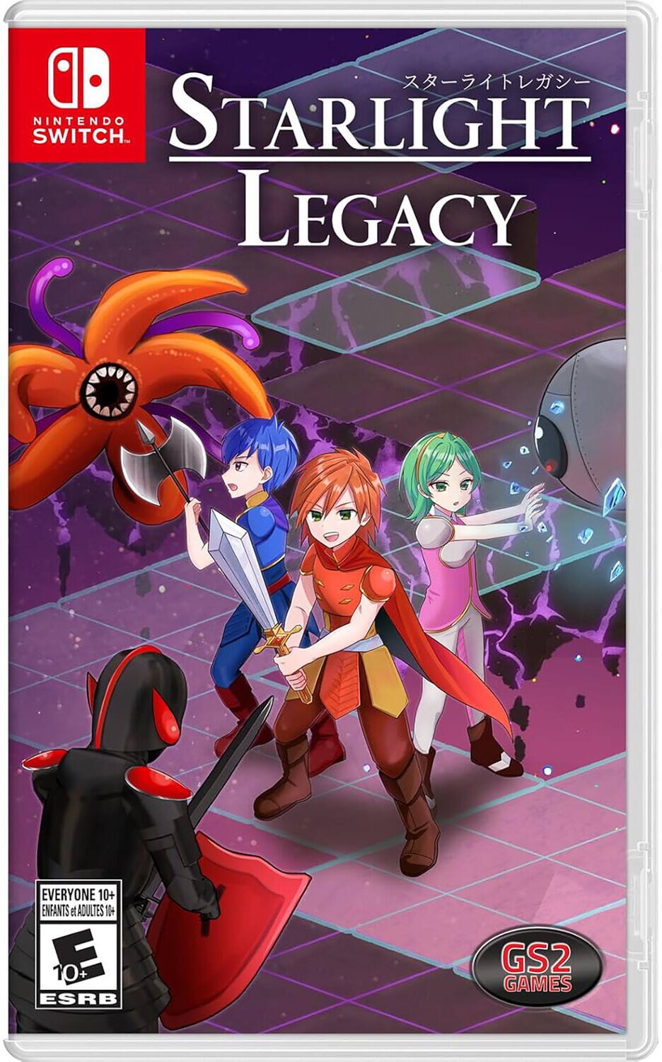 SWITCH NINTENDO STARLIGHT LEGACY  
EVERYONE 10+ ENFANTS et ADULTES 10+ ESRB GS2 GAMES