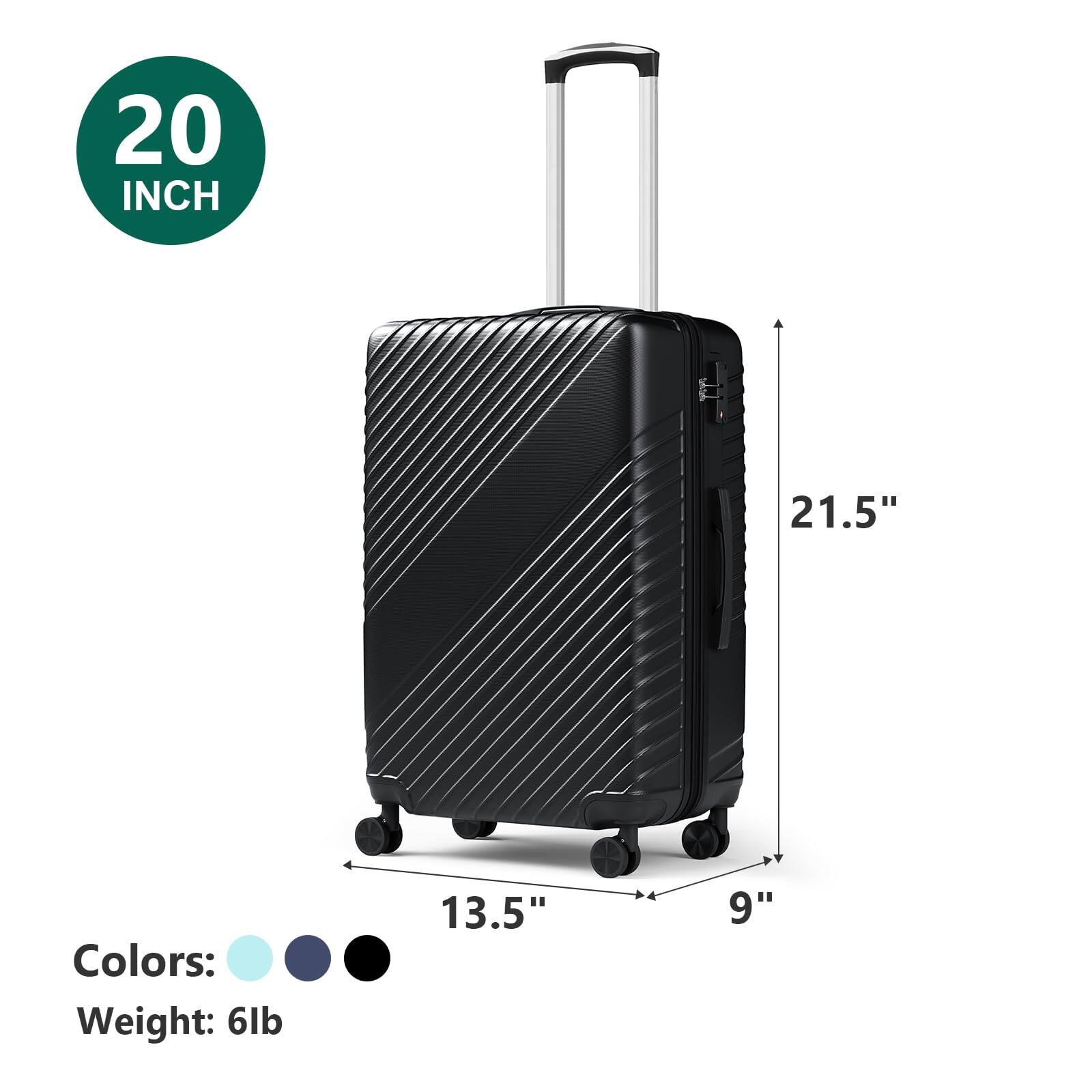 20 INCH  
21.5"  
Colors:  
Weight: 6lb  
13.5"  
9"