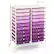 Front. Costway - Costway 20 Drawers Rolling Storage Cart Art Craft Organizer on Wheels Multipurpose - Purple.