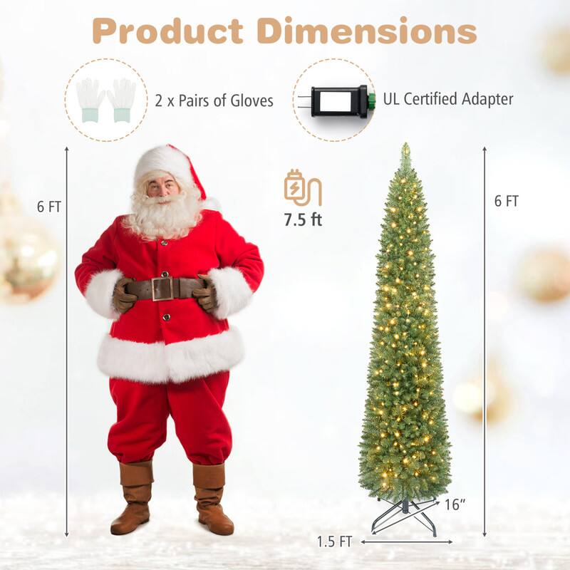 Product Dimensions  
2 X Pairs of Gloves  
UL Certified Adapter  
6 FT  
7.5 ft  
6 FT  
16"  
1.5 FT