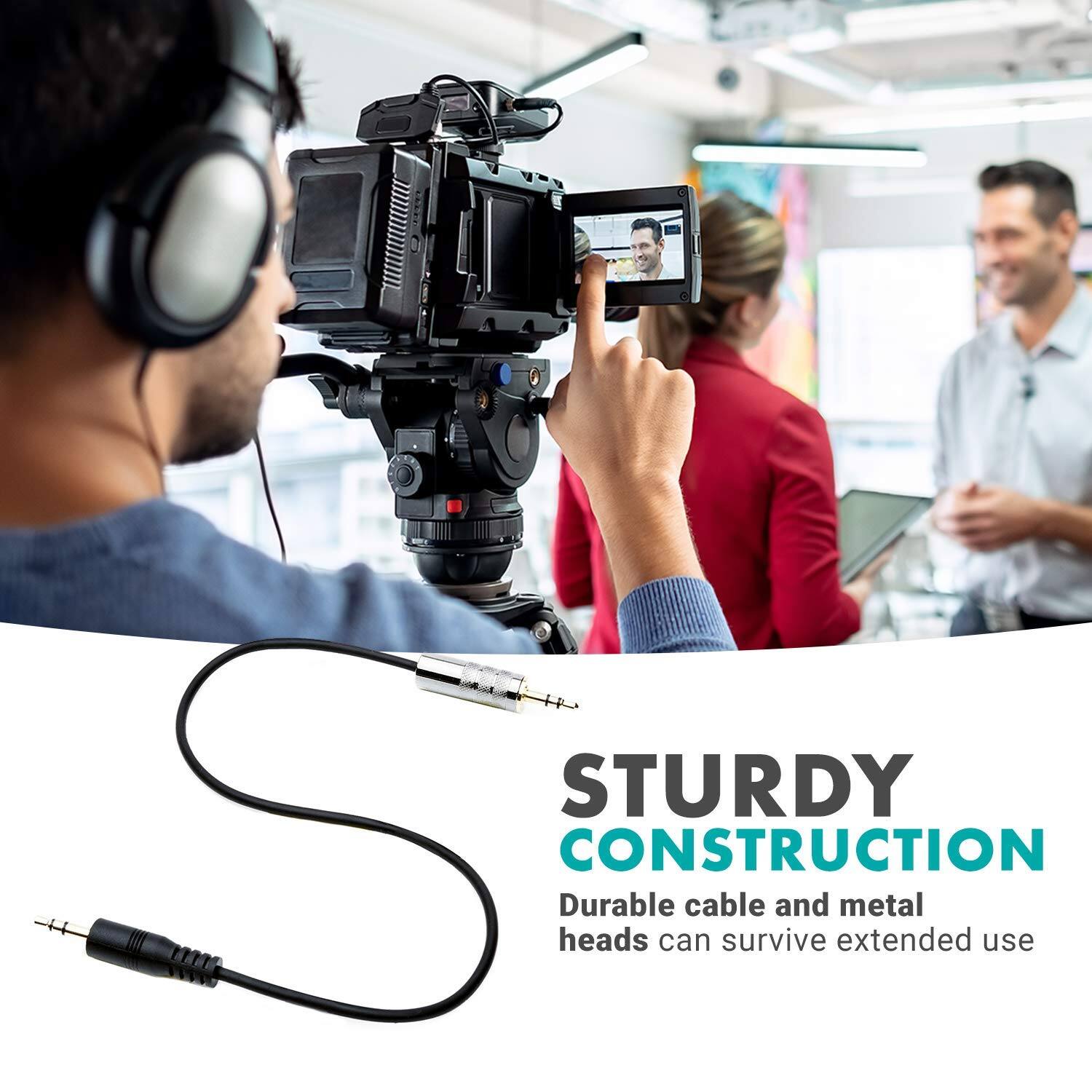 STURDY CONSTRUCTION  
Durable cable and metal heads can survive extended use