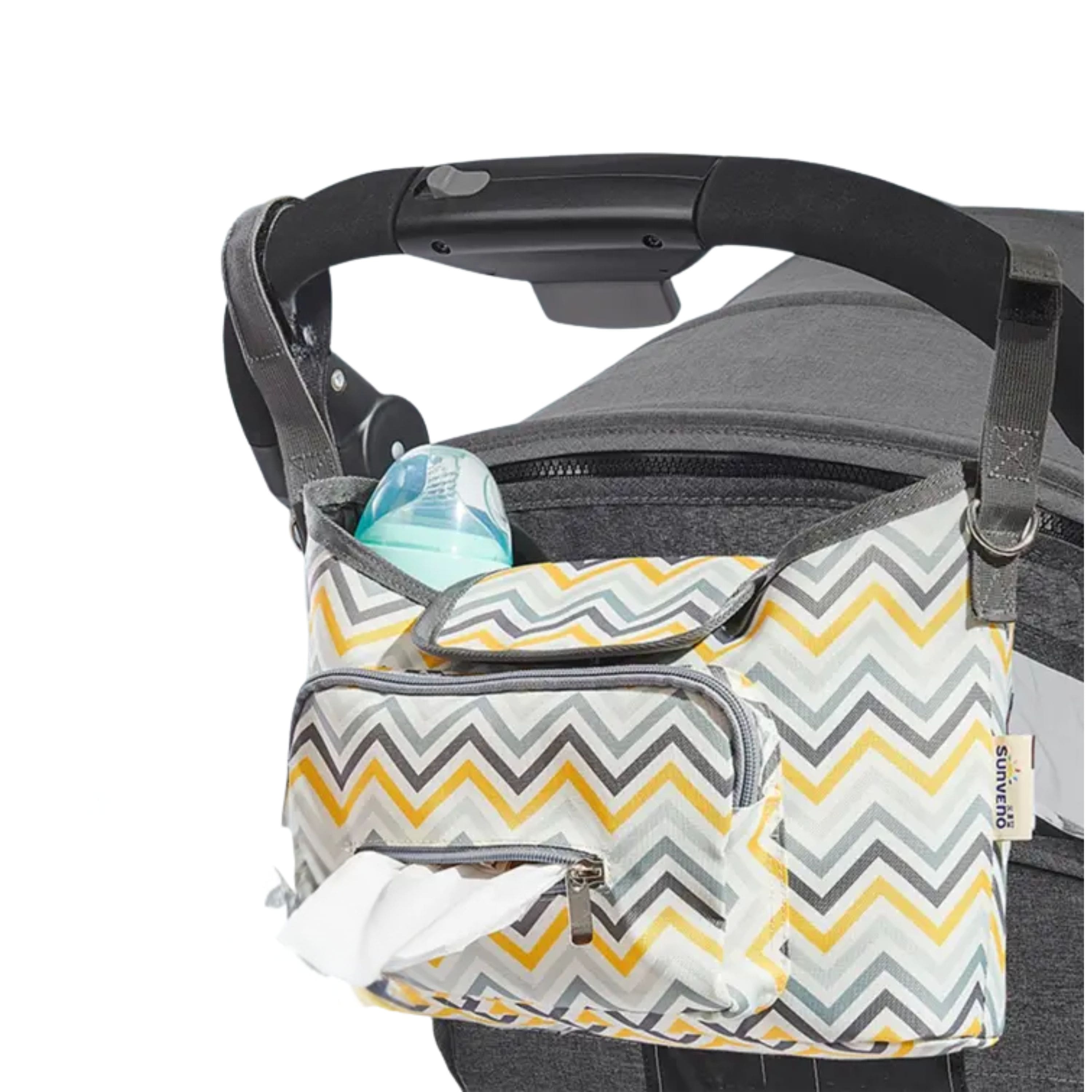 Kitcheniva - 2-in-1 Functional Bag Stroller Organizer Bag - Multicolor
