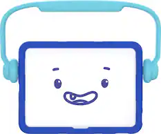 Front. Speck - E Case for Apple iPad 11"(A16 chip 2025) and iPad 10.9" (10th Generation) - Charge Blue/Brave Blue.