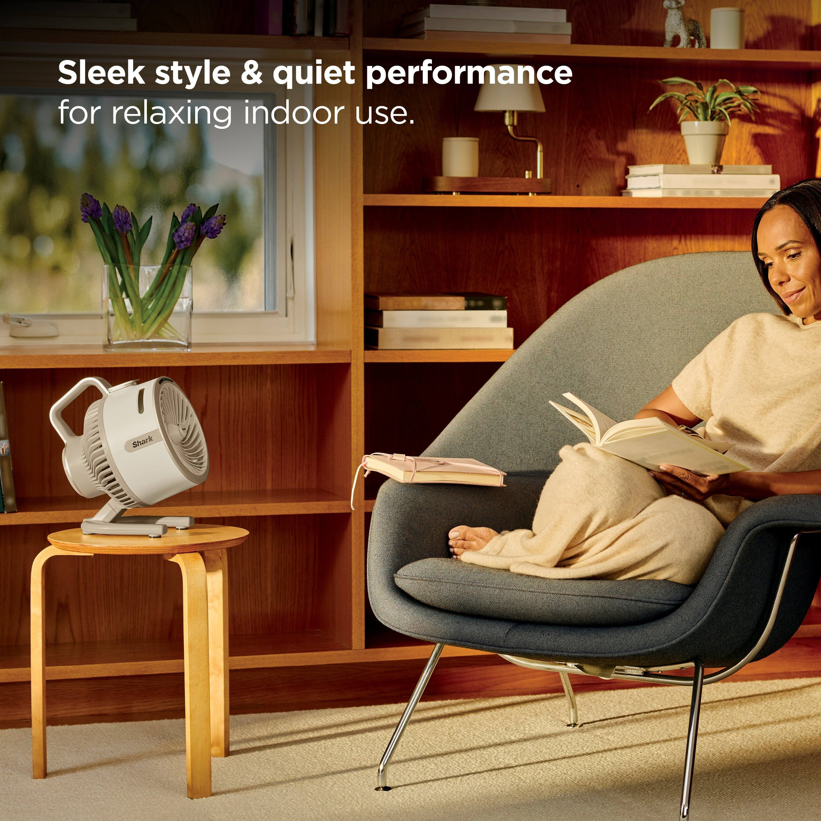 Sleek style & quiet performance for relaxing indoor use.
