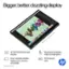 Bigger, better, dazzling display: 2K 16" 2K IPS touchscreen display. Four versatile modes: laptop, tent, reverse, and tablet. Optional stylus not included. Multi-touch enabled, edge-to-edge glass. 16:10 16:10 aspect ratio. HP.