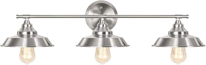 Oumilen - 3-Light Bathroom Vanity Light Fixtures