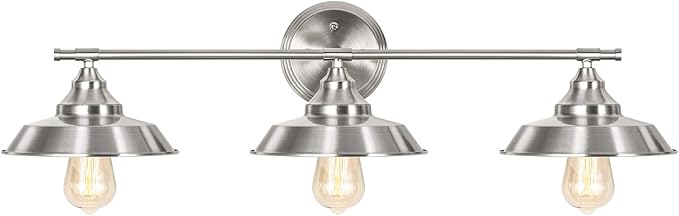 Front. Oumilen - 3-Light Bathroom Vanity Light Fixtures.