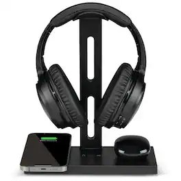 iLive - 5-in-1 Headphone Stand and Wireless Charger, IAQST303B