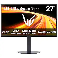 LG UltraGear™ OLED 27" VP QHD Dual-Mode OLED TrueBlack 500 2560x1440 540Hz 720Hz
