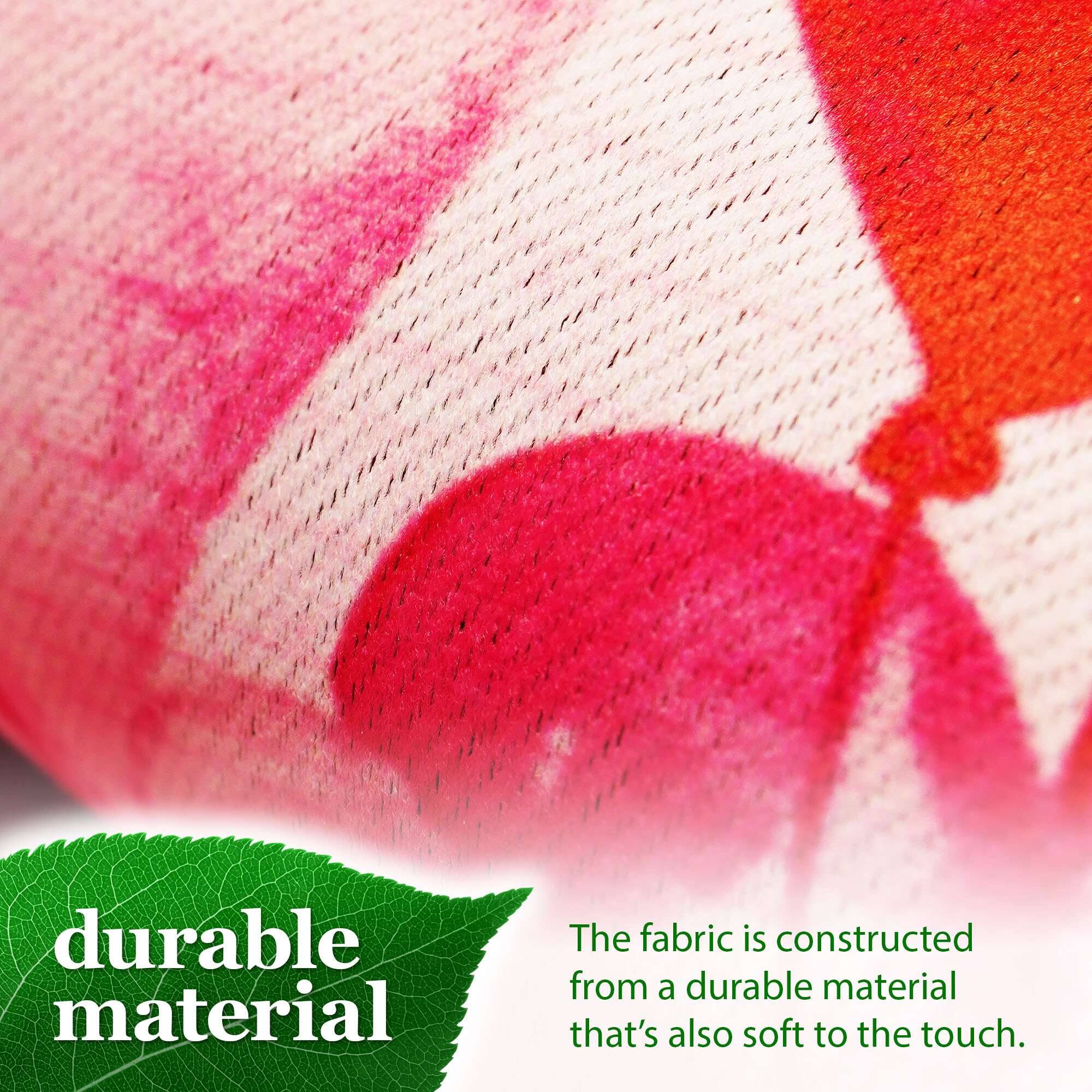 The fabric is constructed from a durable material that's also soft to the touch.