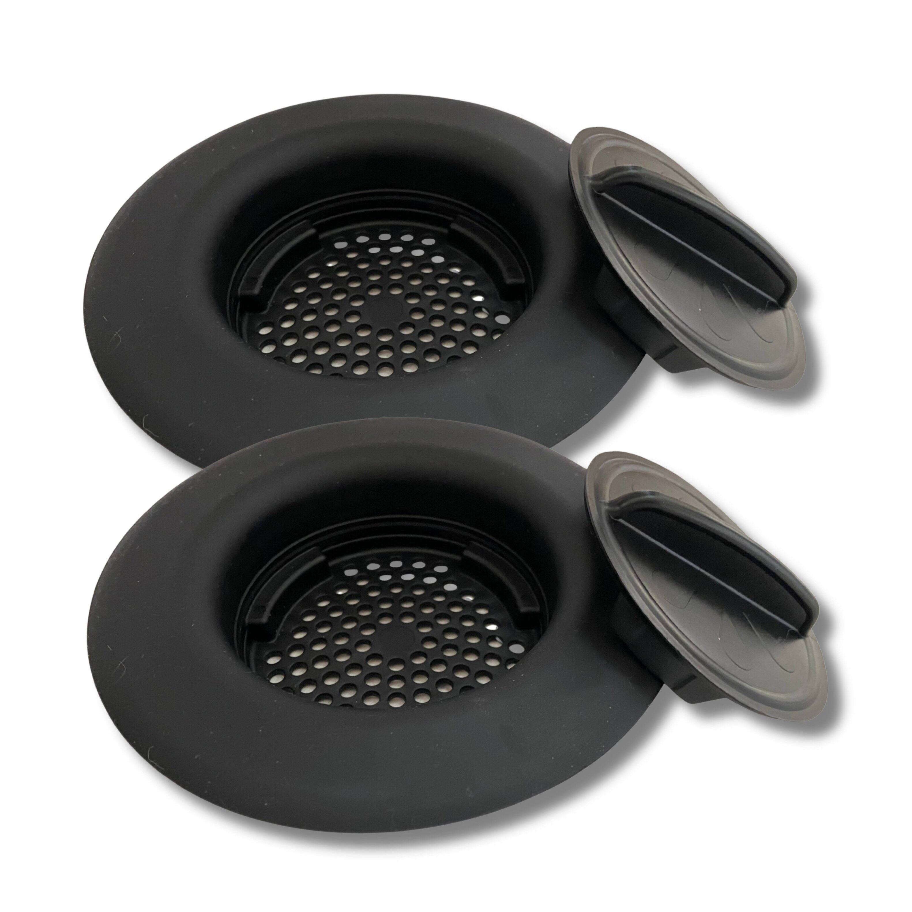 "Flex Strainer - 2-in-1 Sink Drain Strainer & Stopper, Made in the USA, Universal Fits Most 3.5"" Drains, 1-Pack - Black" price history on PriceWatchPro