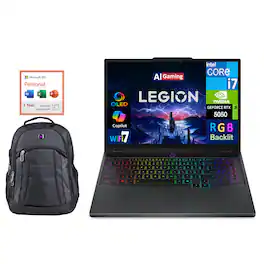 Lenovo - Legion 5i Gaming Laptop 15.1 165Hz OLED (i7-14700HX, 16GB RAM, 1TB SSD, RTX 5050, Win 11 Pro) w/Backpack, Office 365 - Eclipse Black