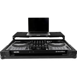 Headliner - Pitch Black Flight Case for Pioneer DDJ-FLX10 with Laptop Platform HL10012