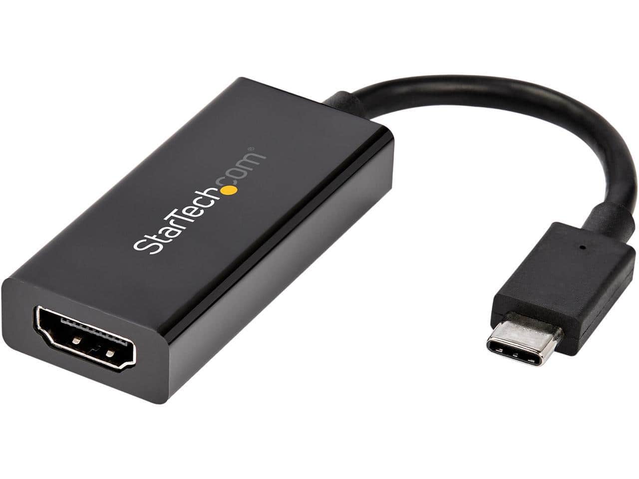 StarTech.com - CDP2HD4K60H USB-C to HDMI Adapter with HDR - 4K 60Hz - Black - USB Type C to HDMI Converter