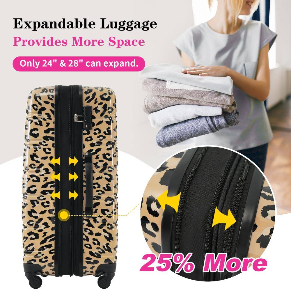 Expandable Luggage Provides More Space  
Only 24" & 28" can expand.  
25% More