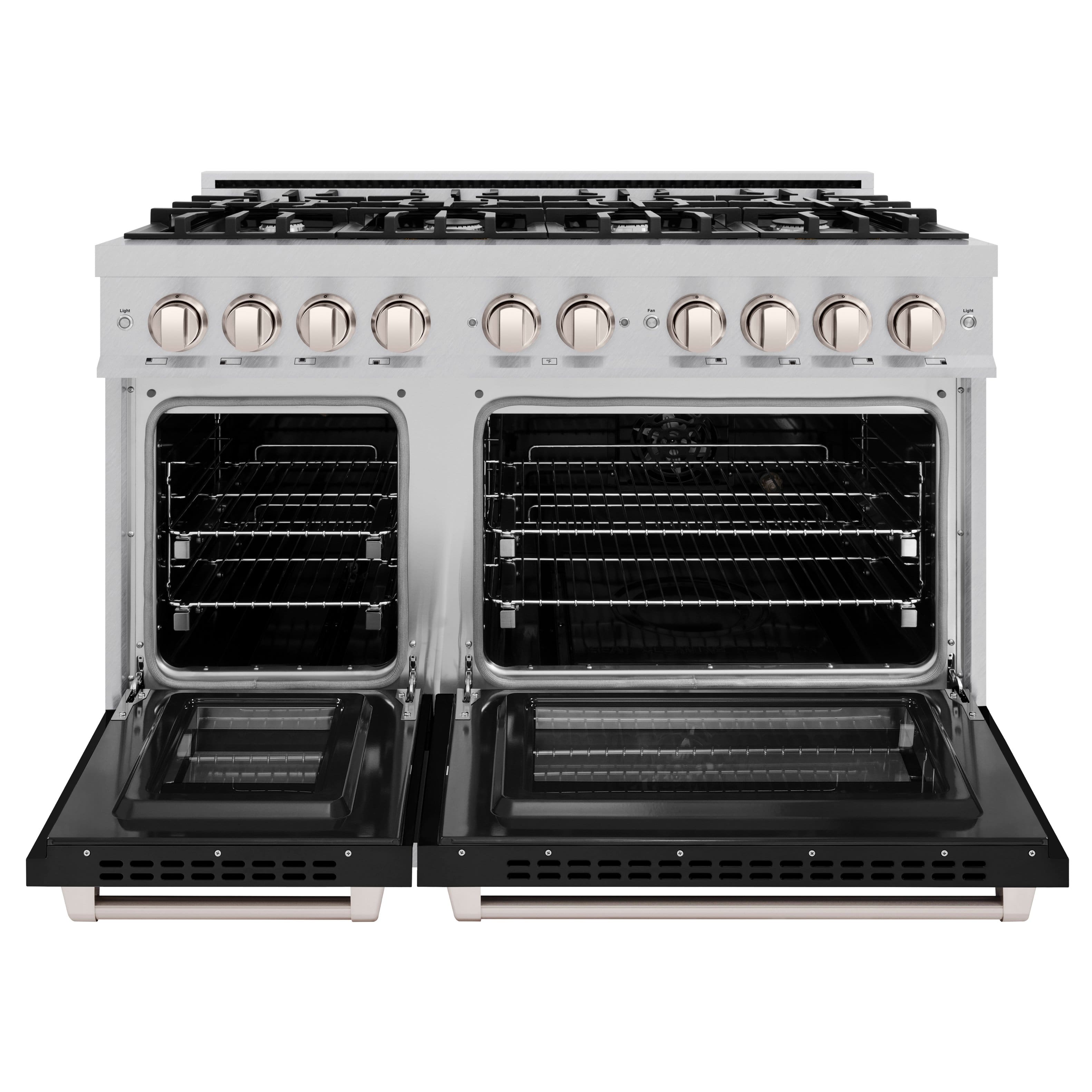 ZLINE 48 in. Select Satin Dual Fuel Range with 8 Burner