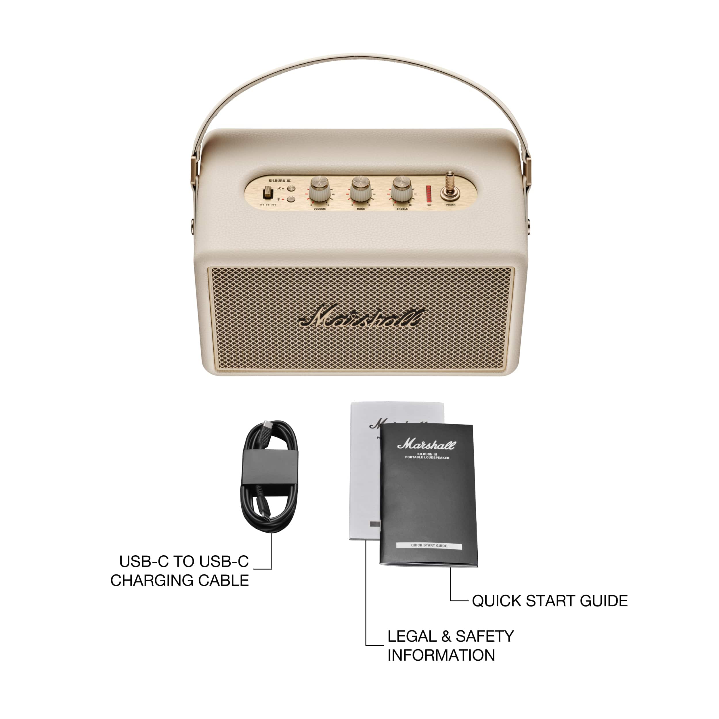 Marshall Marshall USB-C to USB-C charging cable Quick Start Guide Legal & Safety Information