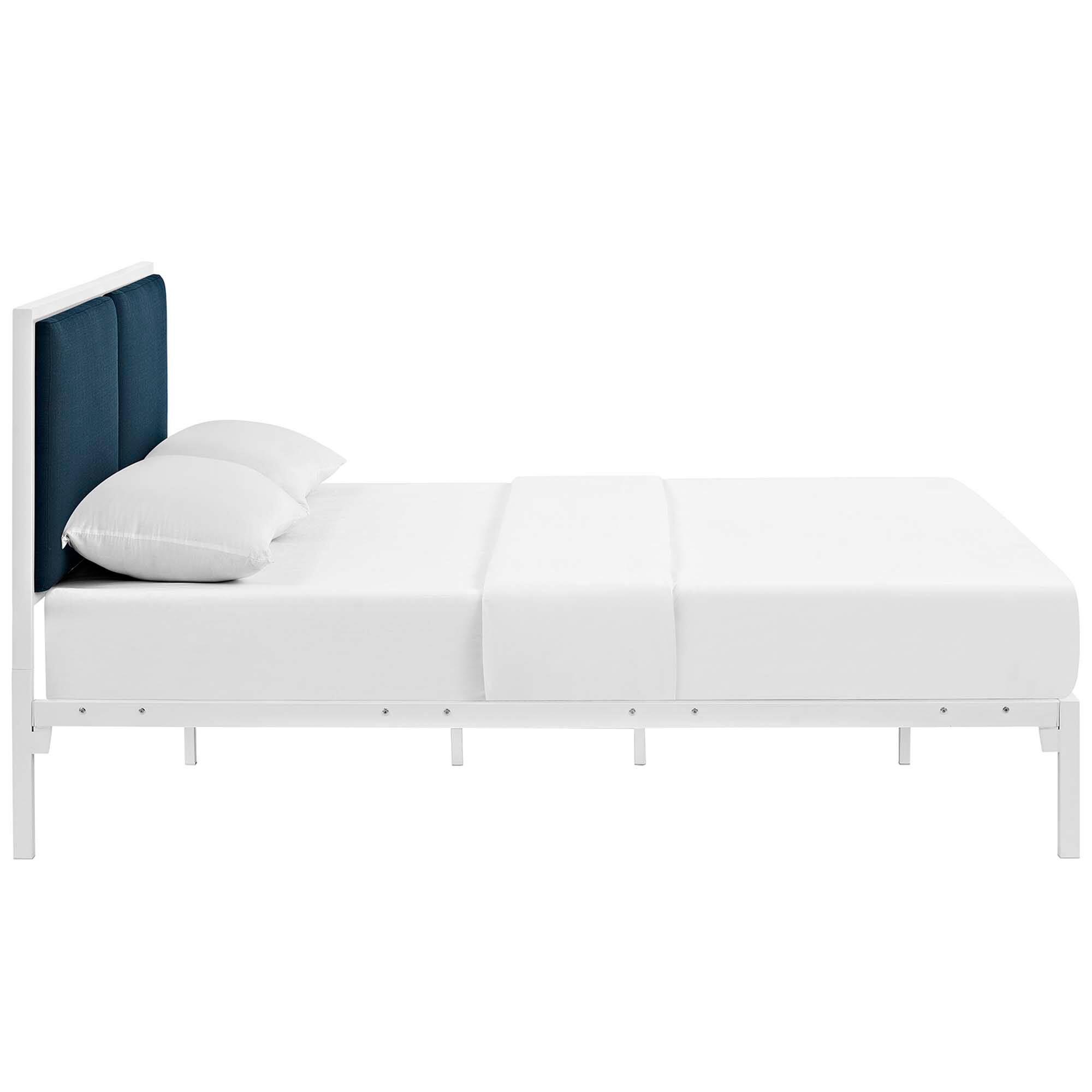 Back. Modway - Elsie Queen Bed Frame - White.