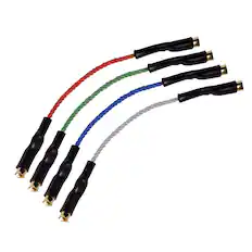 Front. AudioQuest - AudioQuest HL-5 Headshell Leads - Set of 4 - Black.