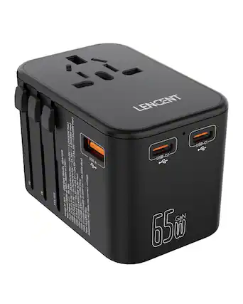 USA/AUS
Max) Max) Max) (30W 3.25A(65W 20V ADAPTER Max) USB-A 23A (40% TRA 4SWGaN Max (15W Max) voltage. GA convert Model:JY-309 Rating Out:3 Out VEGARI not does C2 OUT USB USB USB-A Out USB USB USB Adapter(AC-AC) Total
LENCENT USB-C1 USB-C2 GaN 65g