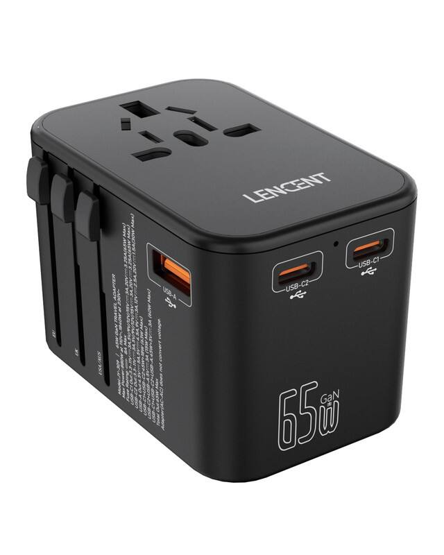 USA/AUS

Max) Max) Max) (30W 3.25A(65W 20V ADAPTER Max) USB-A 23A (40% TRA 4SWGaN Max (15W Max) voltage. GA convert Model:JY-309 Rating Out:3 Out VEGARI not does C2 OUT USB USB USB-A Out USB USB USB Adapter(AC-AC) Total

LENCENT USB-C1  USB-C2 GaN 65g