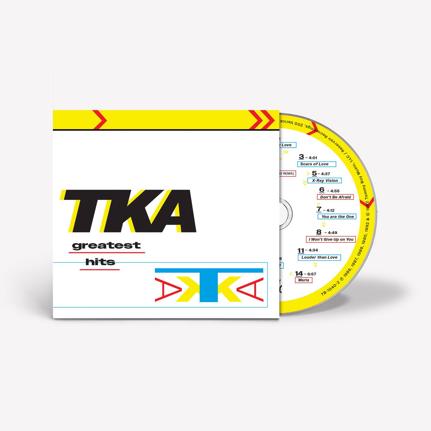 TKA Greatest Hits  
Varick 200

1. "Scars of Love" - 3:40  
2. "2 REMIX" - 4:37  
3. "X-Ray Vision" - 4:55  
4. "Don't Be Afraid" - 4:12  
5. "You are the One" - 4:49  
6. "I Won't Give Up on You" - 4:34  
7. "Louder than Love" - 6:57  
8. "Maria" - 4:02  

Music.