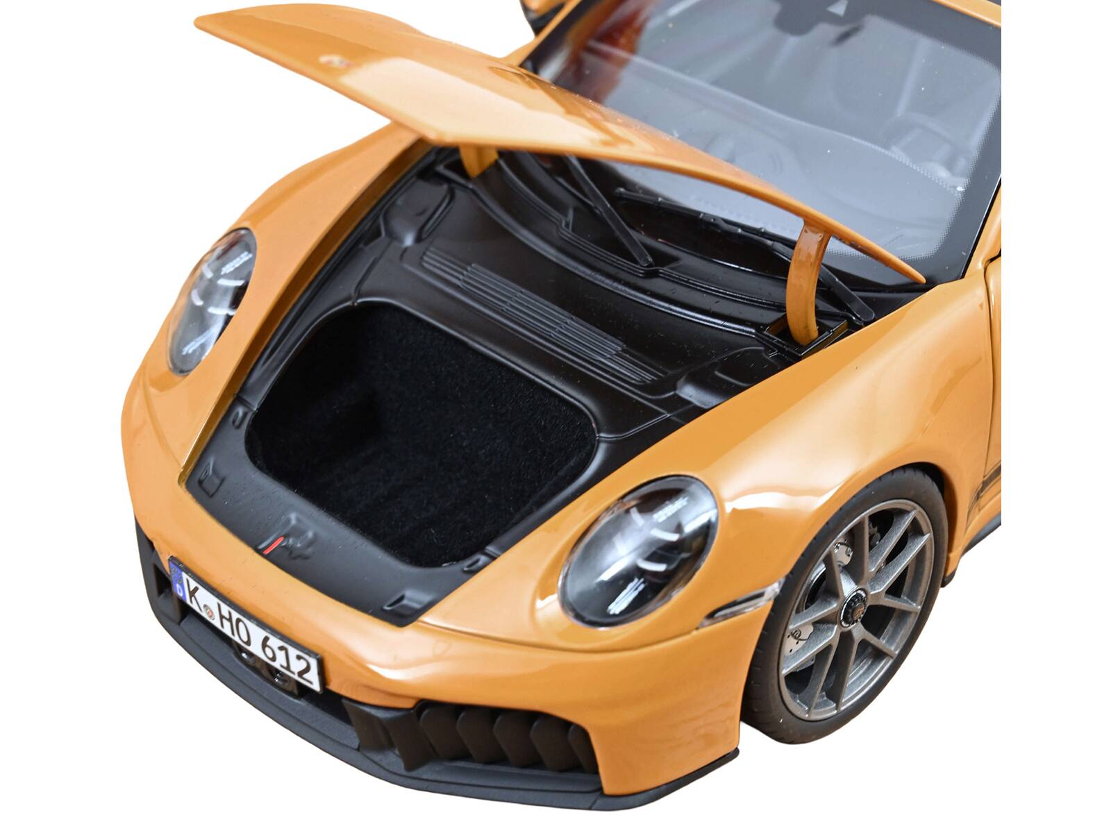 Alt View 3. Norev - 2024 Porsche 911 Targa Bahama Yellow with Black Stripes 1/18 Diecast Model Car by Norev.