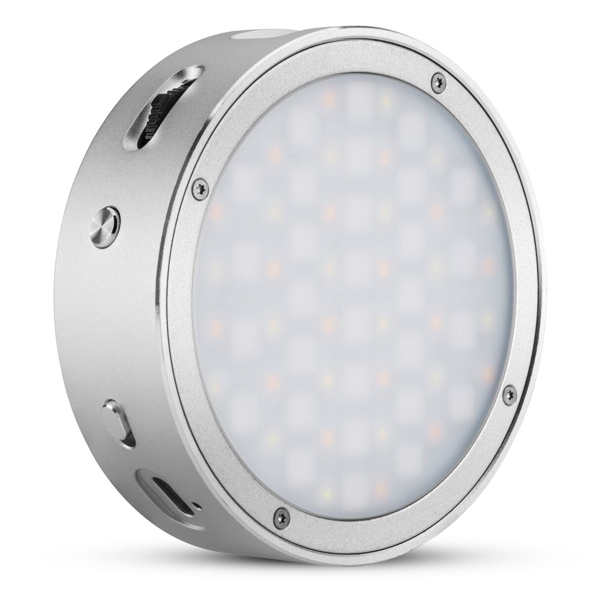 Front. Flashpoint - Flashpoint R1 Round RGB Mini Creative Light - (Godox R1).