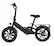 Angle. Blutron - EB350F Foldable Ebike Black, 30 mile Max Range and 20MPH Max Speed - Black.