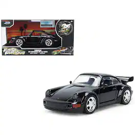 Porsche 911 Carrera RS 3.8 (964) Black "25 Years of Fast & Furious" Series 1/32 Diecast Model Car by Jada