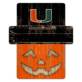 Fan Creations - Miami Hurricanes 12" x 12" Jack-O-Lantern Display - Orange