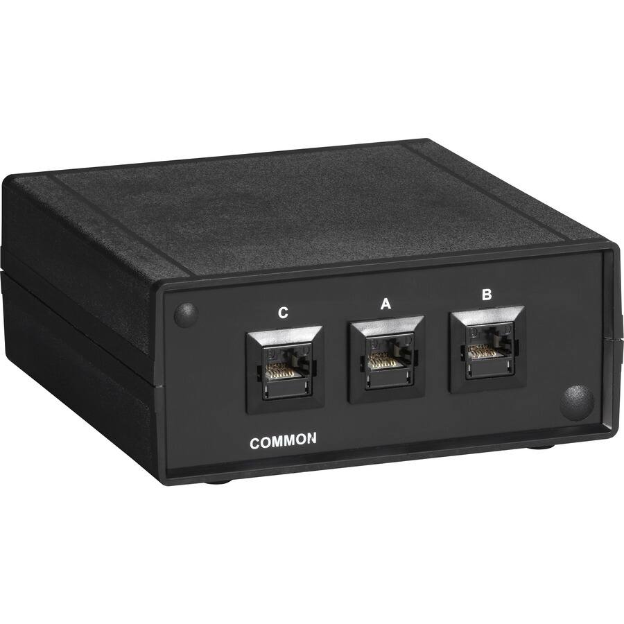 Alt View 1. Black Box Network Services - RJ45 2-to-1 CAT6 Ethernet 10G Manual Desktop Switch (SW1030A) - Multicolor.