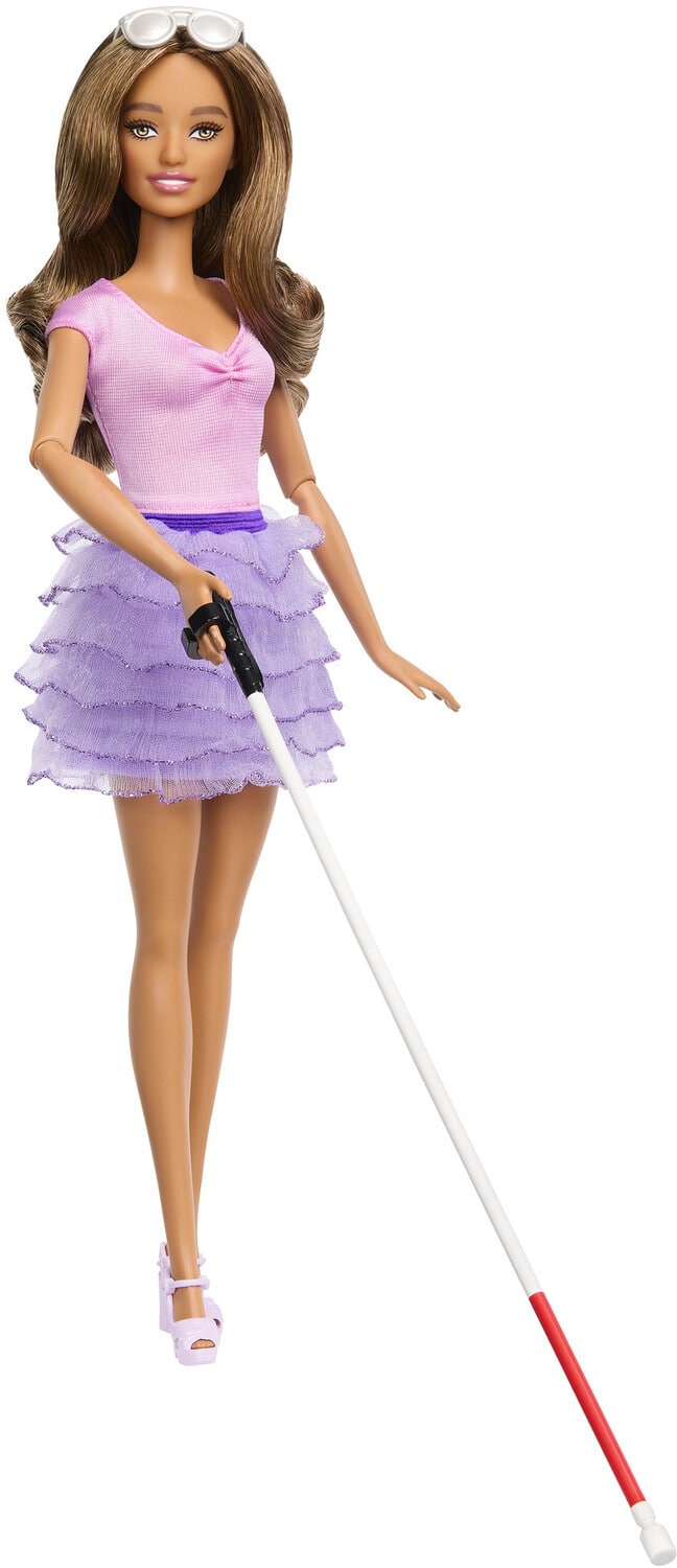 Mattel - Barbie Fashionista Purple Ruffle Skirt, Latina - COLLECTIBLES - Multicolor
