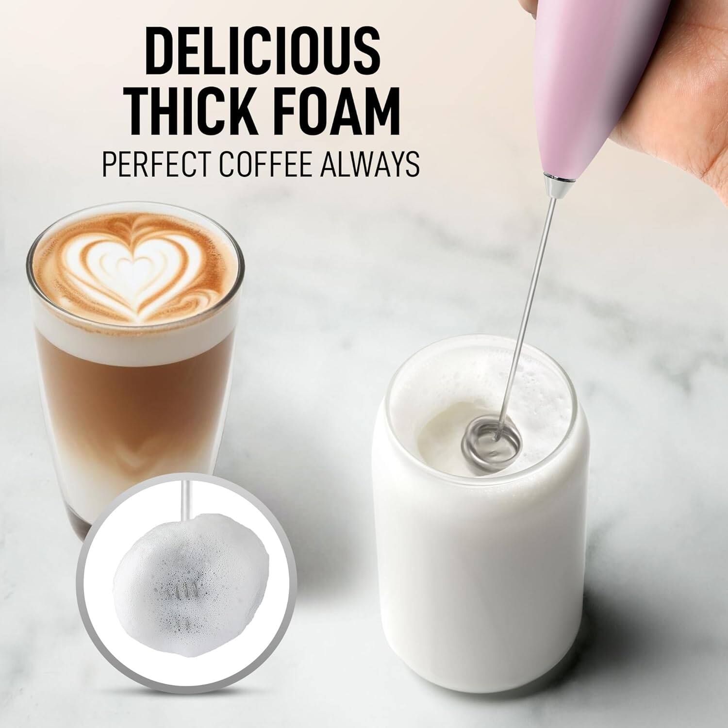 DELICIOUS THICK FOAM  
PERFECT COFFEE ALWAYS