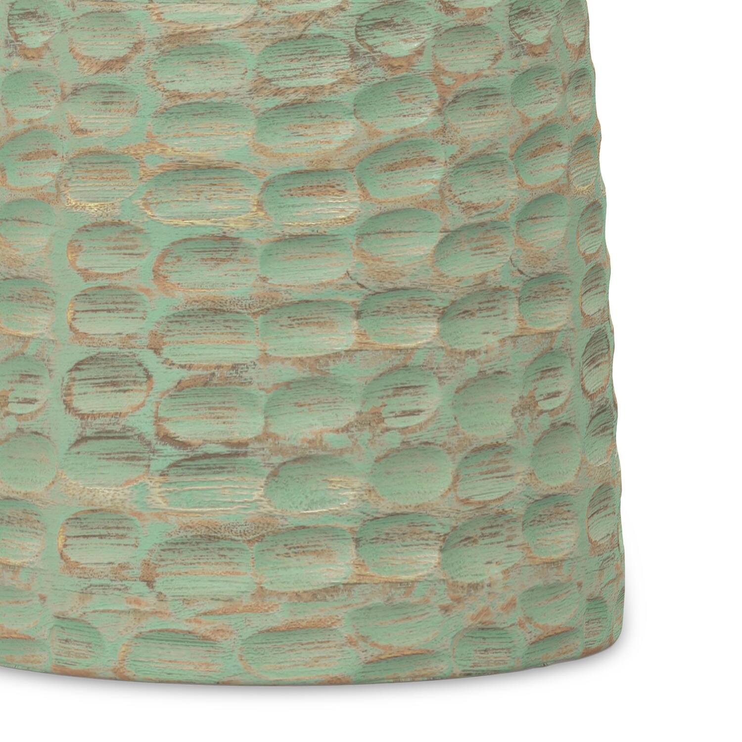 Alt View 5. Simpli Home - Boyd 13 inch Wide Solid Wood Contemporary Accent Table in Green Wash, Assembled - Green Wash.