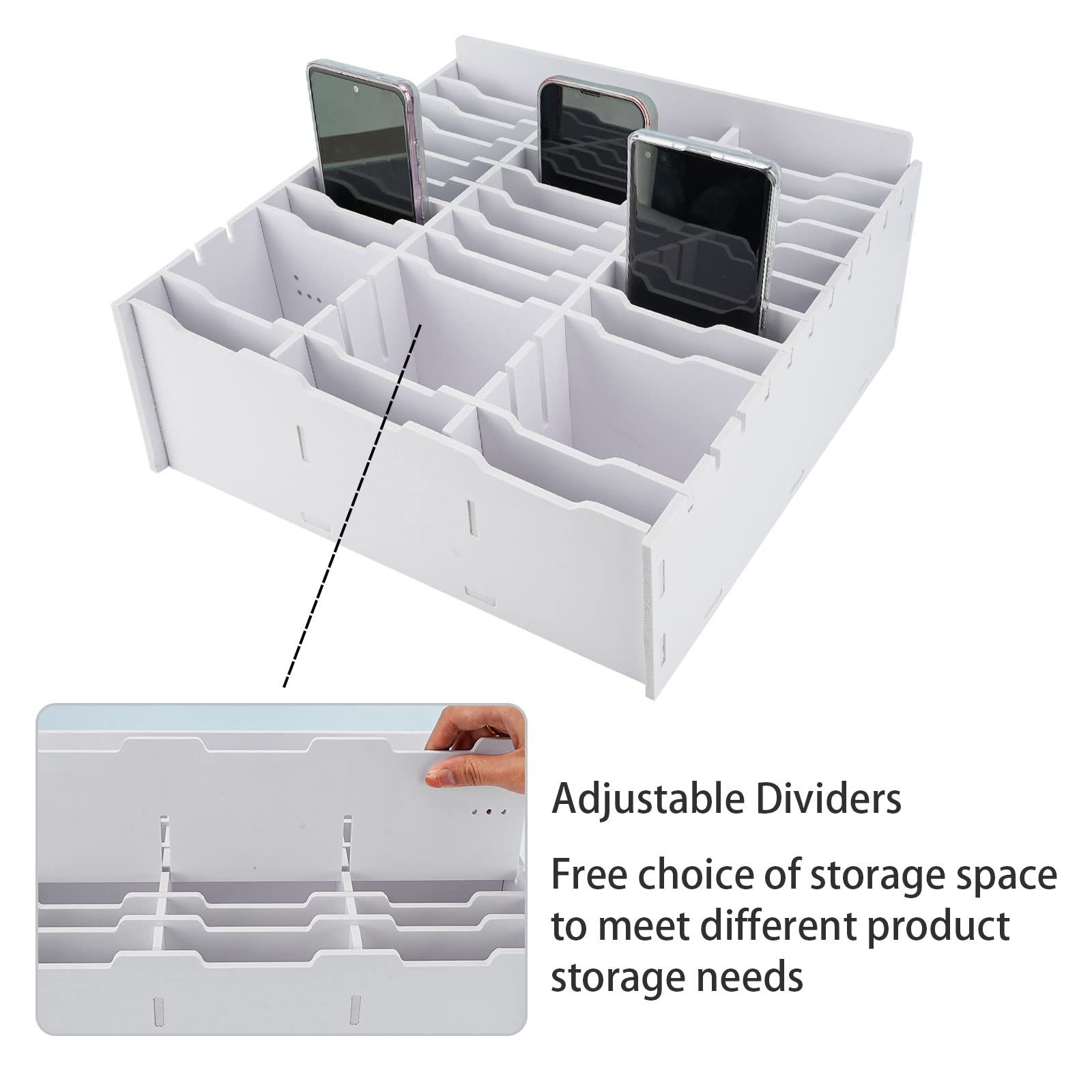 Adjustable Dividers  
Free choice of storage space to meet different product storage needs