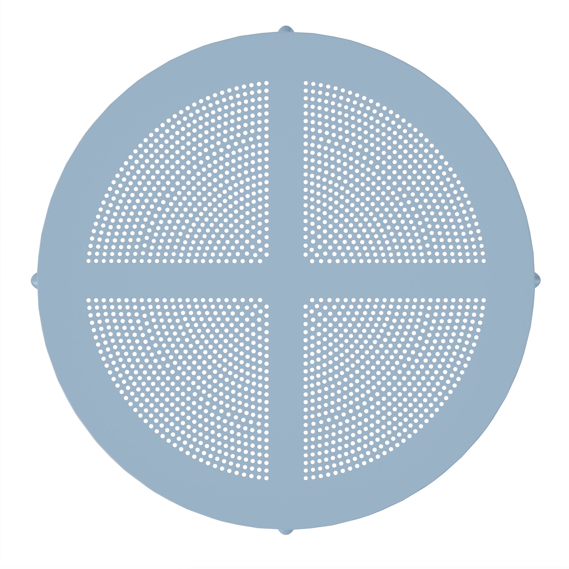 Alt View 2. WestinTrends - WestinTrends Playa 31.5" Round Plastic Outdoor Patio Dining Table for 4 - French Blue.