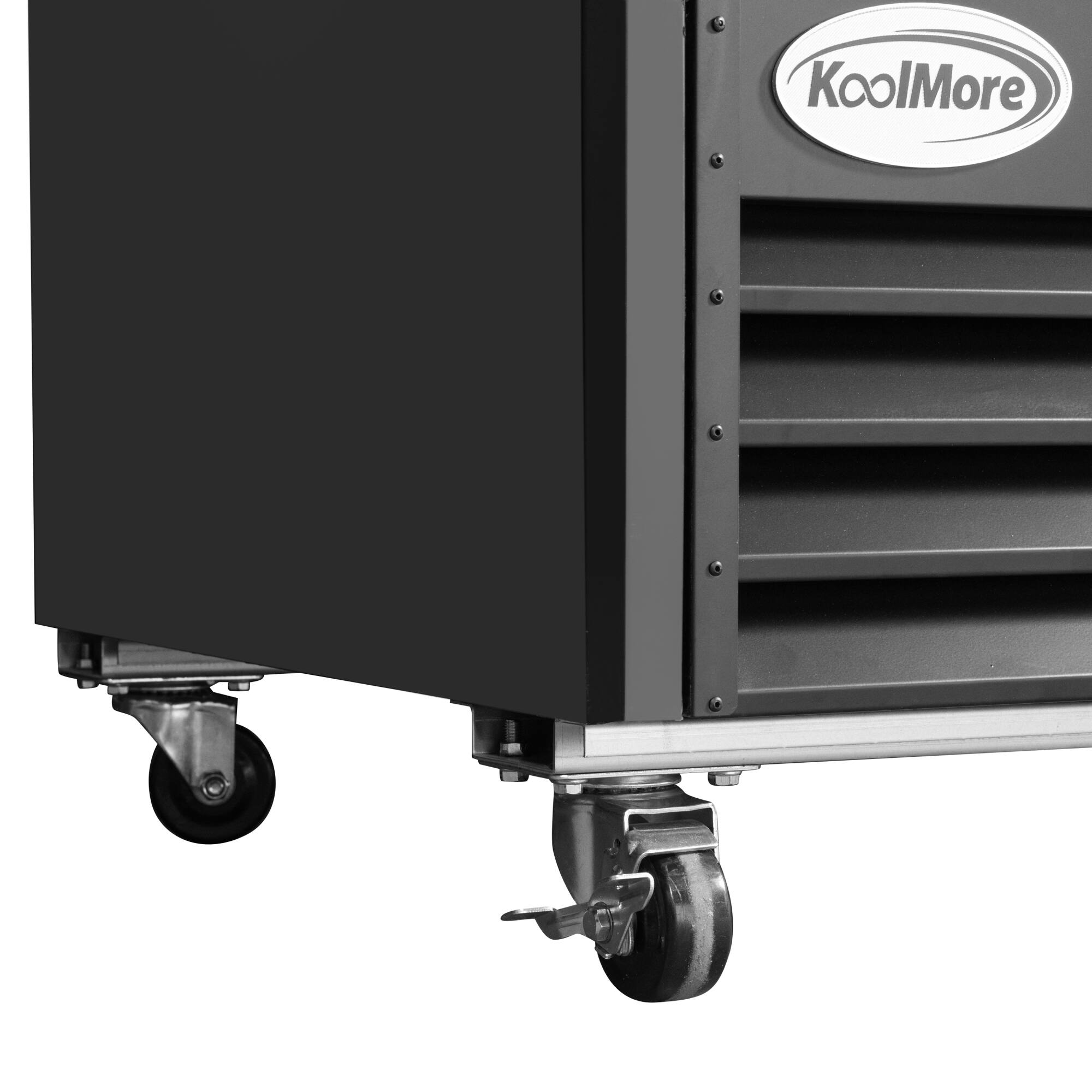 Alt View 8. Koolmore - 53 in. Two-Door Merchandiser Refrigerator - 45 Cu Ft. MDR-2D-GSLD - Black.
