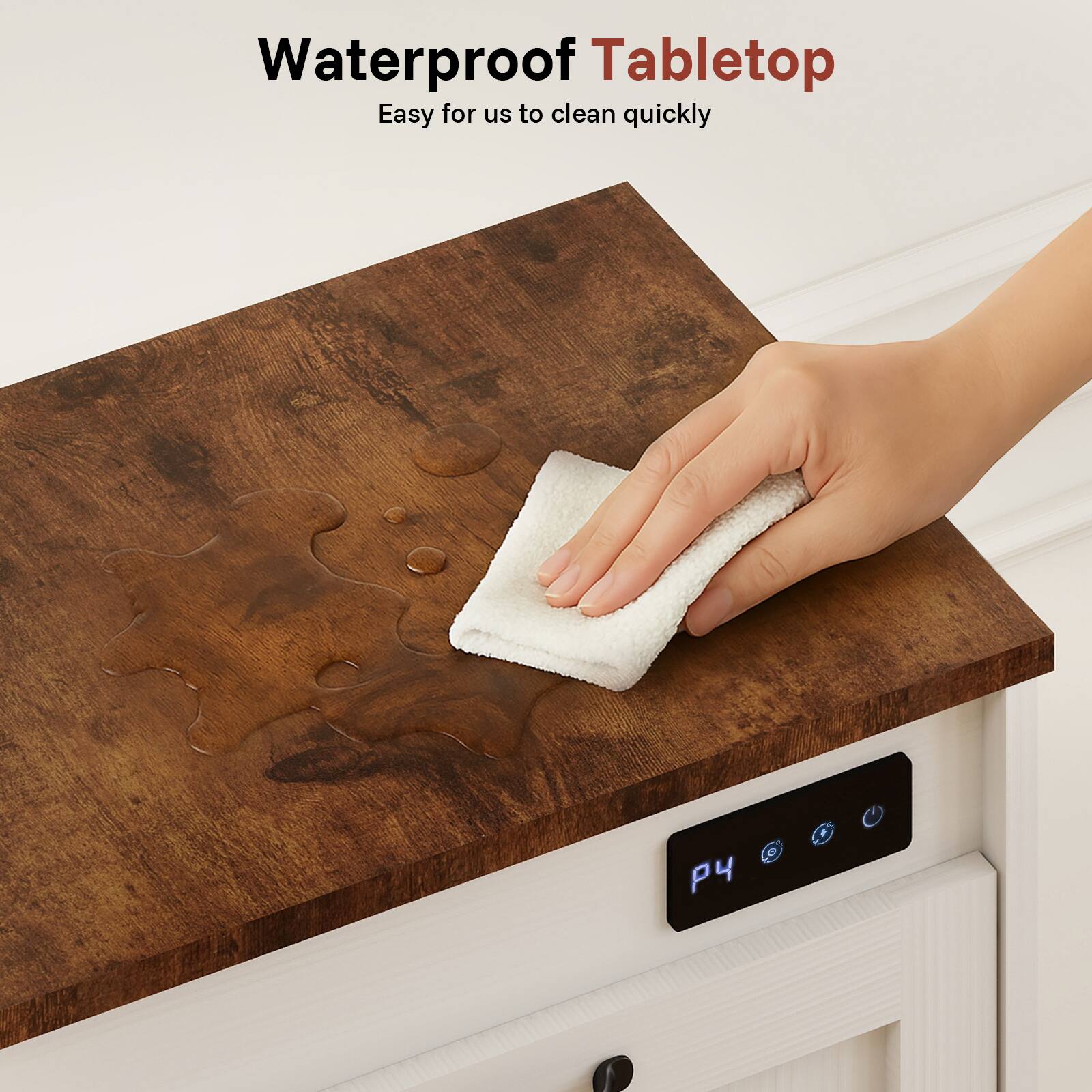 Waterproof Tabletop
Easy for us to clean quickly