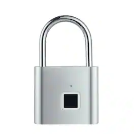 Cluzine - IP65 Waterproof Smart Lock Fingerprint Padlock, 0.5s Unlock, Keyless, USB Rechargeable, Zinc Alloy
