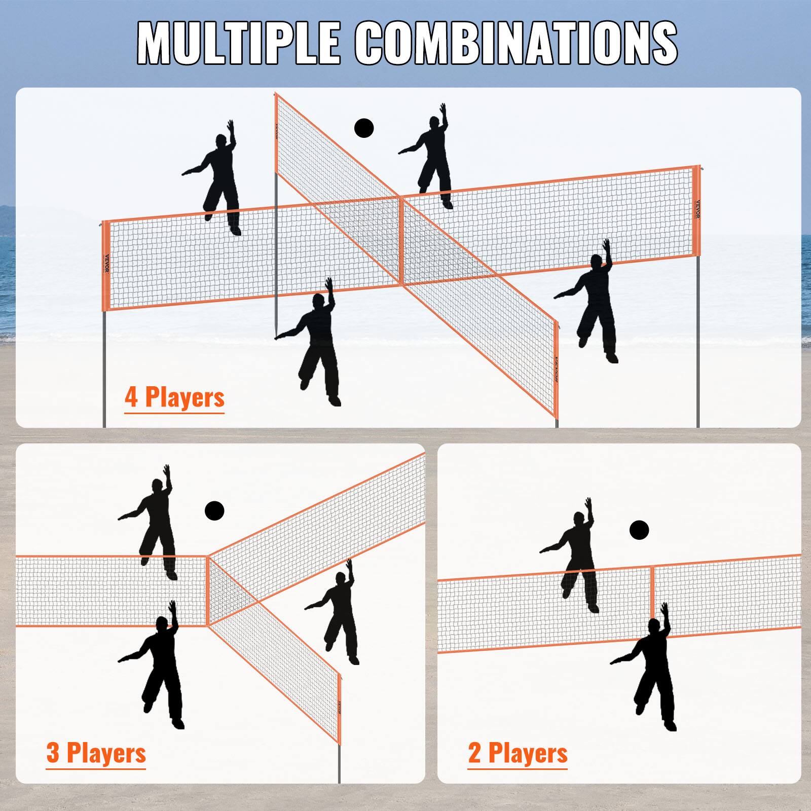 MULTIPLE COMBINATIONS

4 Players

3 Players

2 Players